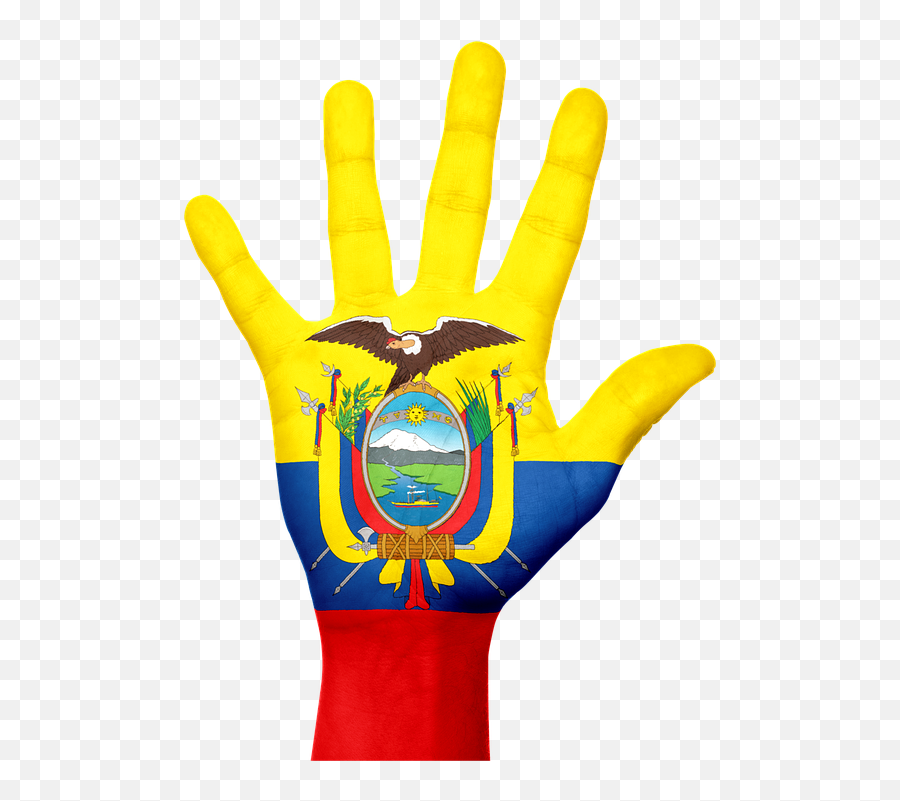 Ecuador Flag Hand - Ecuador Flag Hand Png,Ecuador Flag Png