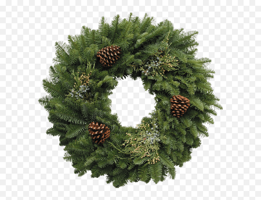 Oc Wholesale Flowers - Wreath With Pine Cones Png,Christmas Greenery Png