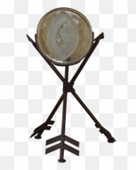Kokopelli Glass Medallion - Coin png