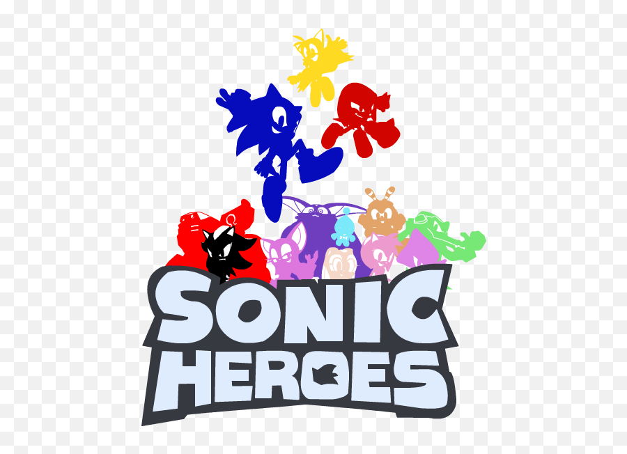 Sonic Video Game Title Logos - Language Png,Sonic Heroes Logo
