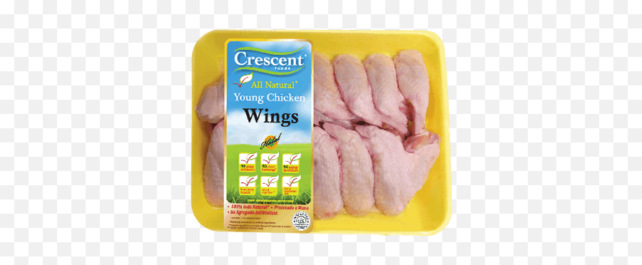 Baked Sriracha Chicken Wings - Crescent Foods Premium All Png,Chicken Wings Transparent