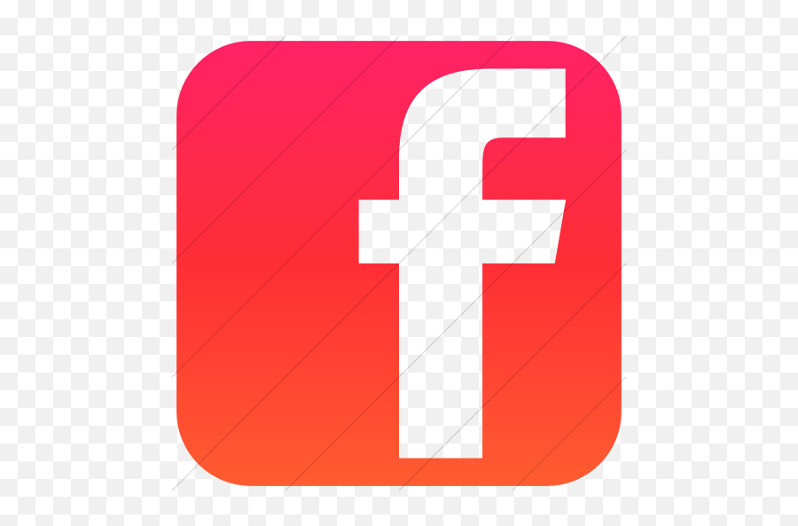 Ios Facebook Icon - Social Media Red Facebook Logo Png,Facebook Messenger Iphone Icon