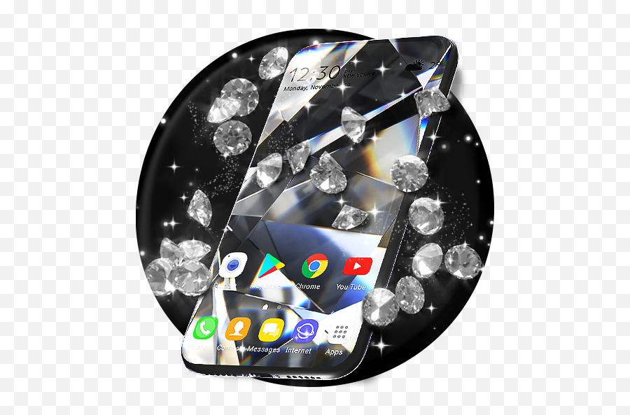 Diamond Live Wallpaper Animated - Diamond Live Wallpaper Animated Keyboard  Download Png,Icon Wallpaper For Android - free transparent png images -  
