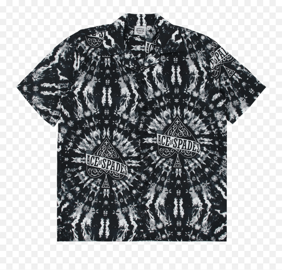 Motorhead Tie Dye Hawaiian In Black - Short Sleeve Png,Icon Motorhead Boot