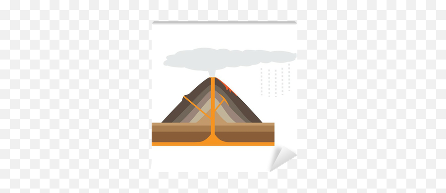 Wall Mural Volcano Isolated - Scoria Cones Png,Volcano Icon