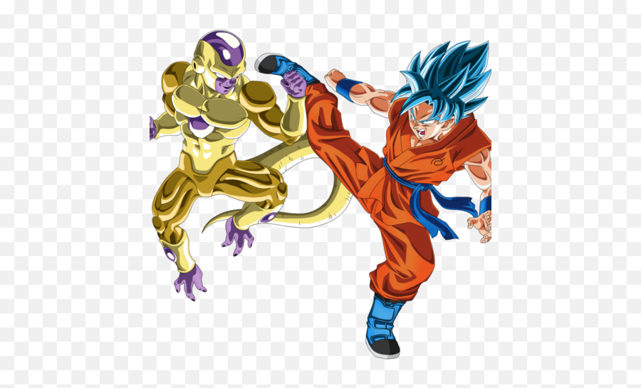 Download Hd Click To Edit - Goku Blue Vs Freezer Transparent Goku Ssj Blue Vs Golden Freezer Png,Frieza Icon