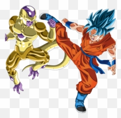 Download Hd Click To Edit - Goku Blue Vs Freezer Transparent Ssj Golden png