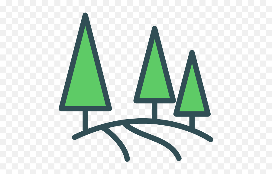 Forest Woods Trees Pines Nature Landscape Icon - Portable Network Graphics Png,State Park Icon