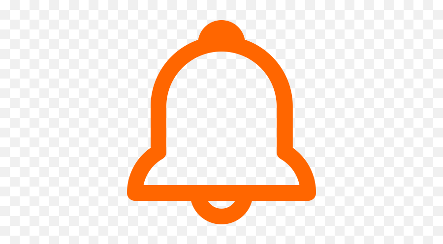 Orange Bell And Alert Icon Png Symbol