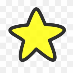 Black - Star Clipart png