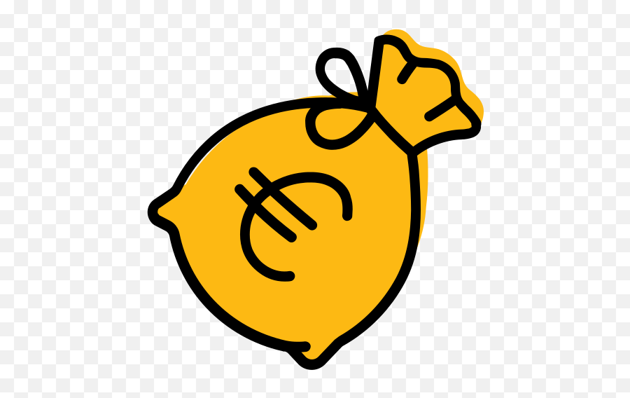 Sack Icon - Euro Money Bag Cartoon Png,Bags Of Money Png