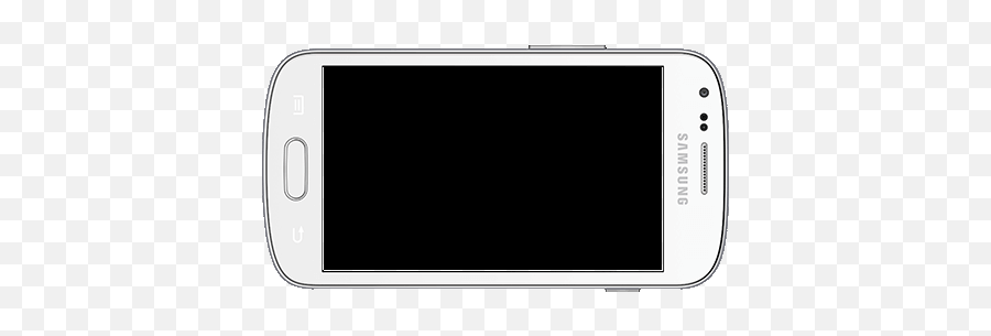 Samsung Galaxy S Duos White Mock Up - Iphone Png Horizontal,Samsung Phone Png