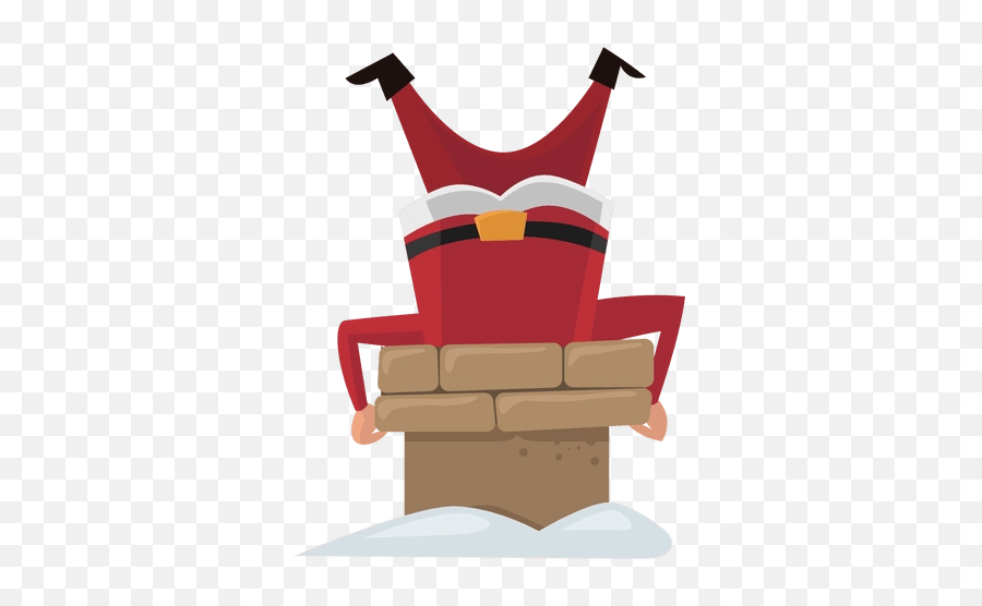 Santa Stuck In A Chimney Png - Santa Stuck In Chimney Png,Chimney Png