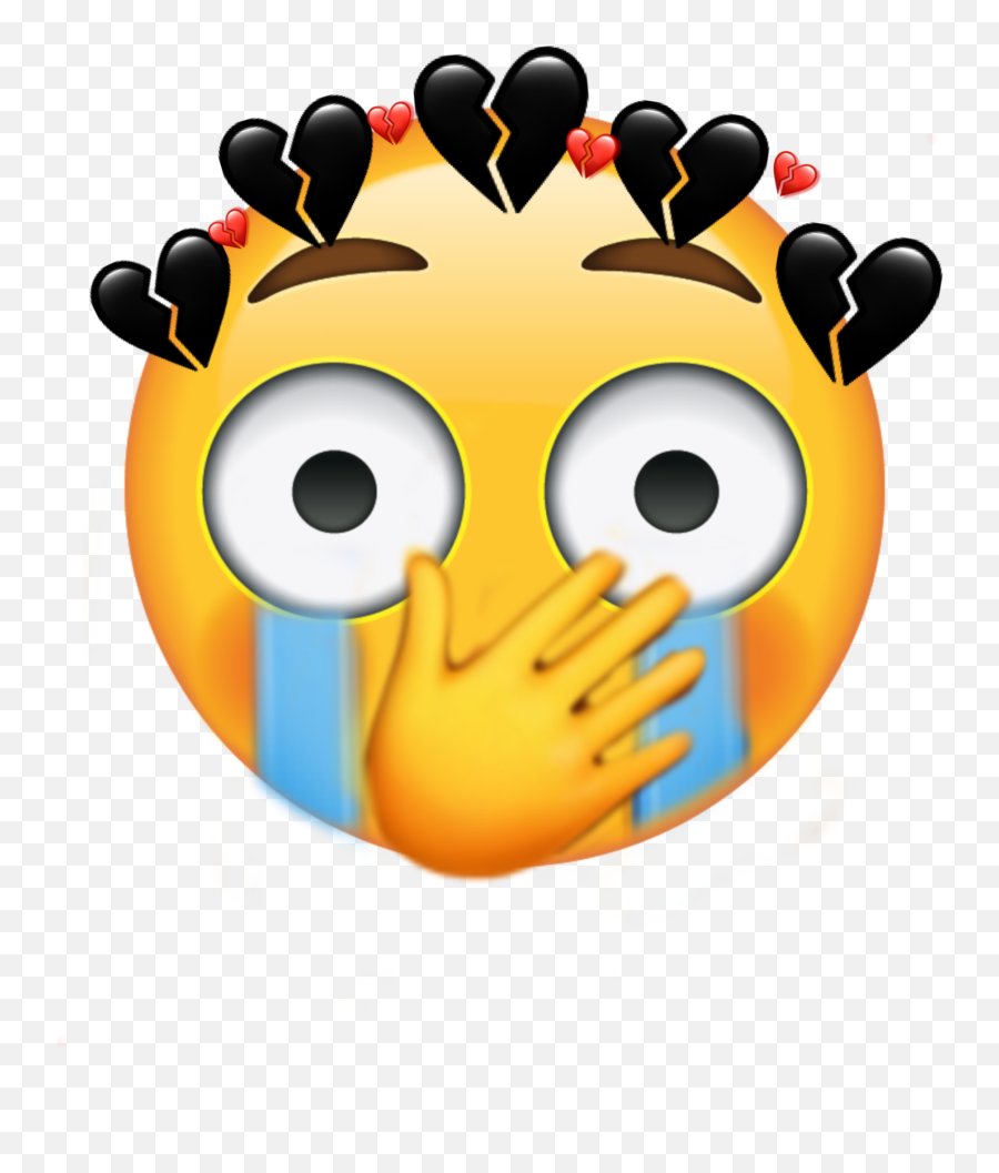 Freetoedit Emoji Crying Cry Embarassed Shock Shocked - Happiness Png,Shocked Emoji Transparent