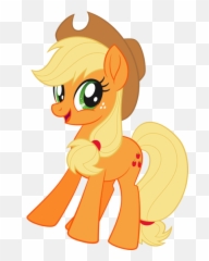1511489 - applejack my little pony the movie safe simple Little Pony Naranja png