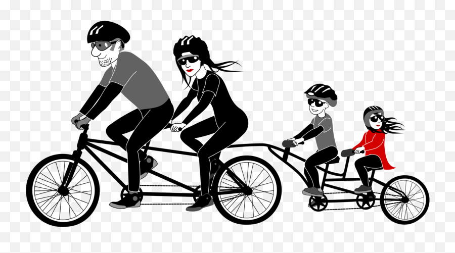 Download Family Biking - Family Bike Ride Png Png Image With Family Bike Ride Png,Bike Rider Png