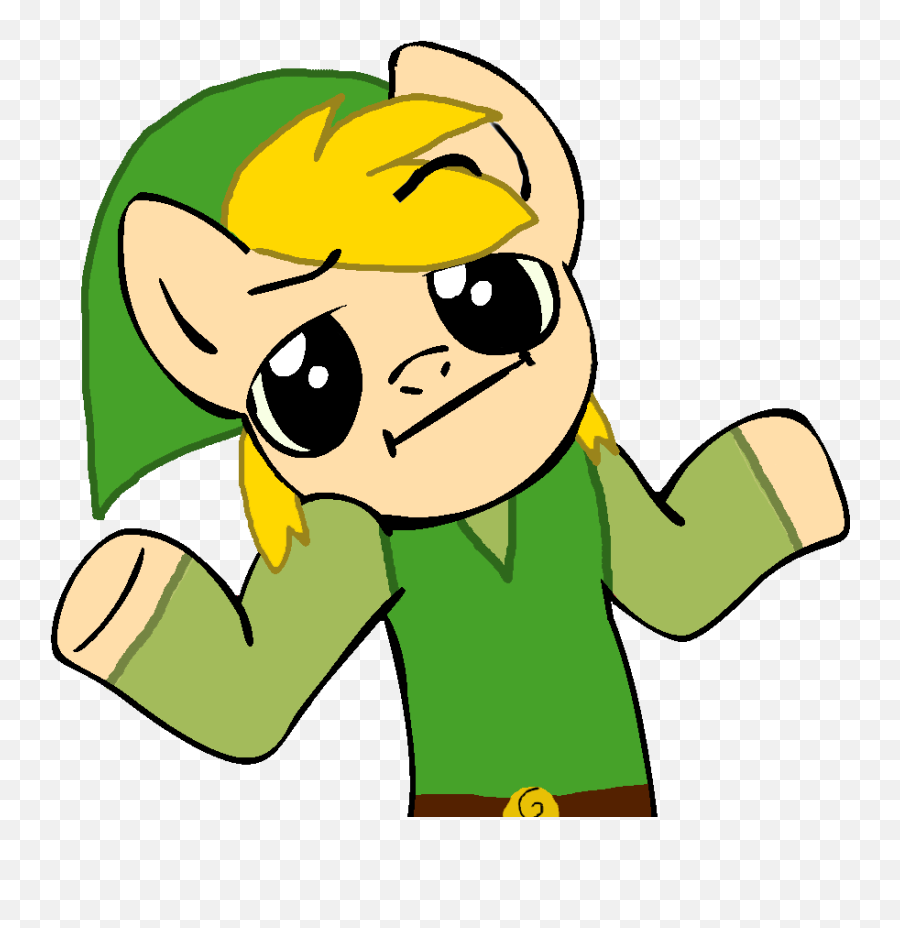 Download Verycoolguy Link Looking - Pony Shrug Png,Shrug Png