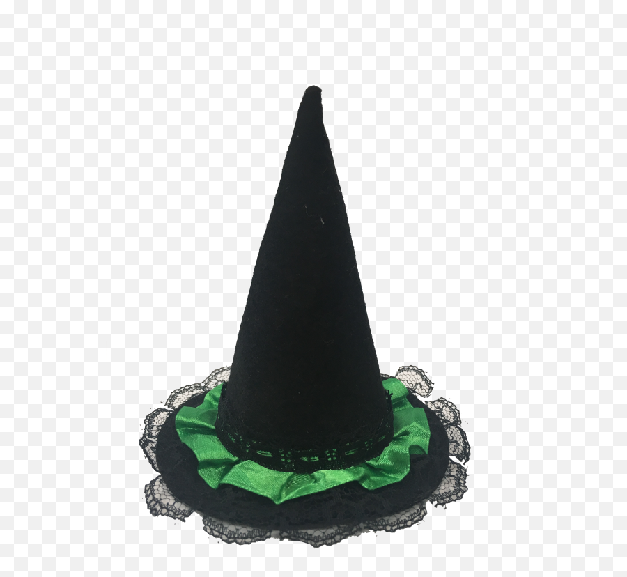 Babymoon Costume Witch Hat Classic Black With Green Lace Pet Accessory - Pet Warehouse Philippines Costume Hat Png,Witch Hat Transparent