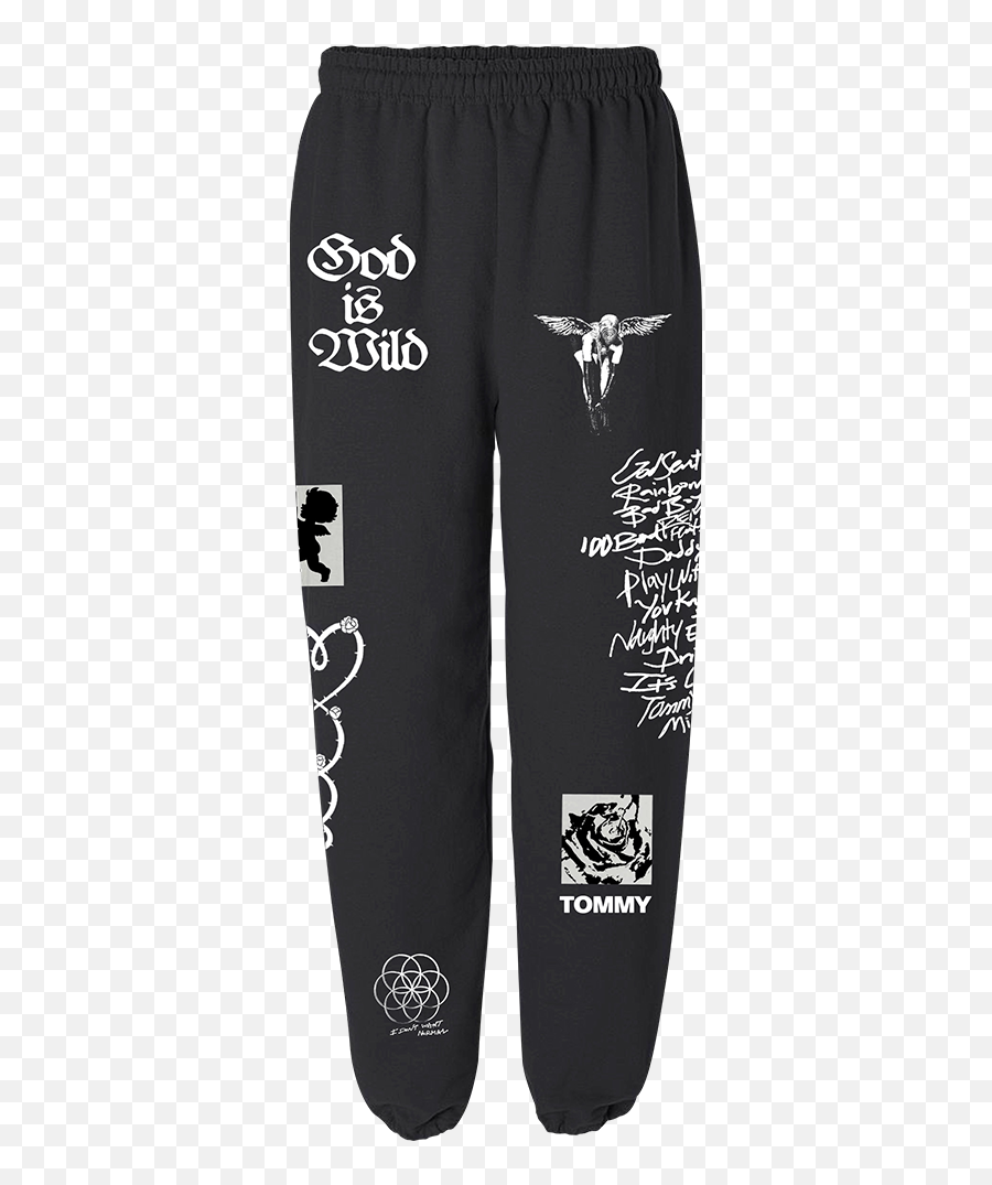 God Is Wild Sweatpants - Black Tommy Genesis Pajamas Png,Sweatpants Png