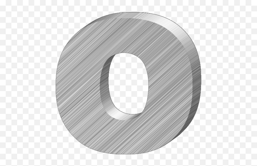 Presentation Alphabets Aluminum 3 - D Letter O 3 D Letter O Png,Letter O Png