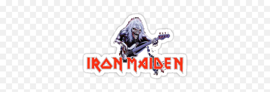 Iron Maiden - Logo And Eddie Stickers By Holydio Eddie Stickers Iron Maiden Png,Iron Maiden Logo Png