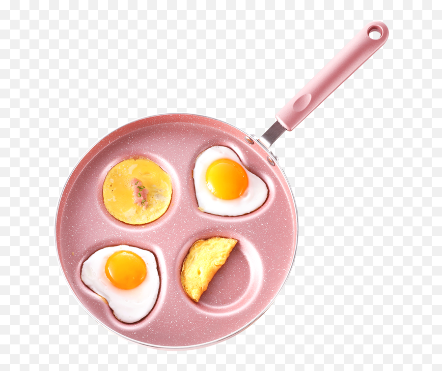 Four - Hole Fried Egg Pan Nonstick Pan Pan Pancake Small 4 In 1 Pan Pink Png,Fried Eggs Png