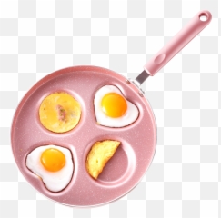 Four - Hole Fried Egg Pan Nonstick Pan Pan Pancake Small 4 In 1 Pan Pink Png,Fried Eggs Png