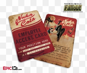 Nuka - Cola Corporation u0027Falloutu0027 Cosplay Employee ID Badge Personalized Flyer png