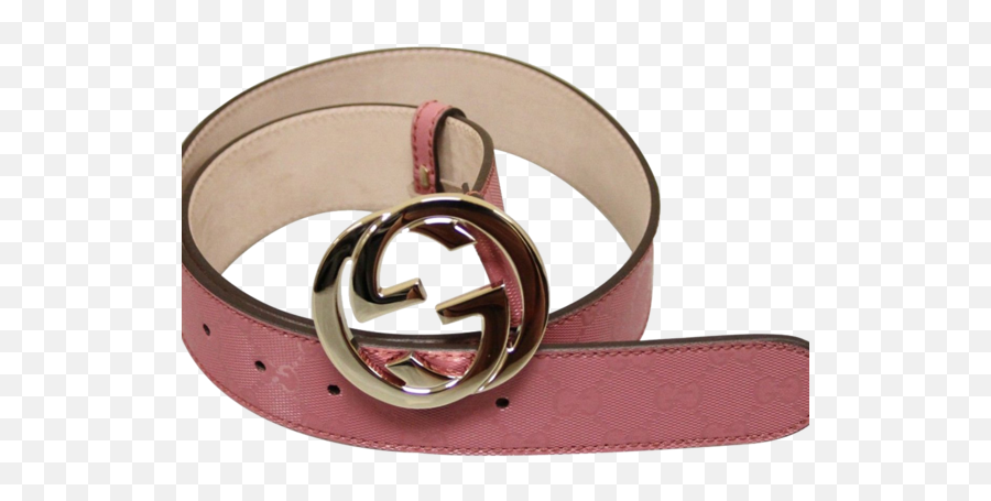 Pink Gg Canvas Interlocking G Buckle - For Women Png,Gucci Belt Png