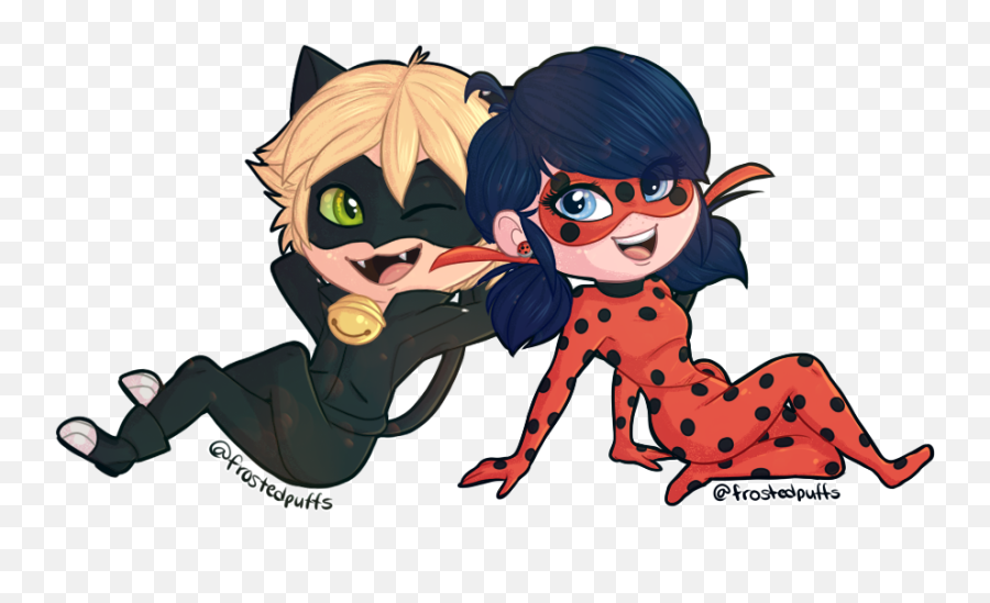 Anime Wallpaper Chat Noir Miraculous - Anime Ladybug And Cat Noir Png,Anime Couple Png