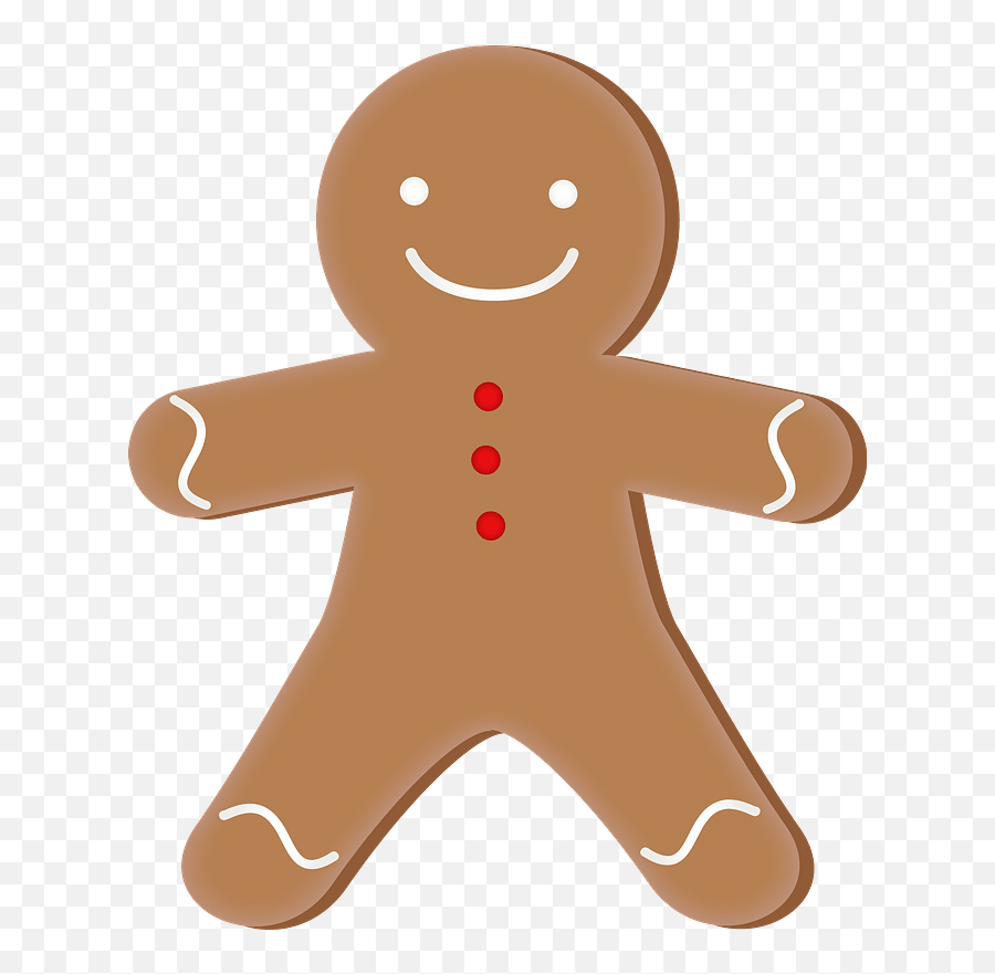 Gingerbread Man Cookie Clipart - Biscuit Man Transparent Png,Cookie Clipart Png