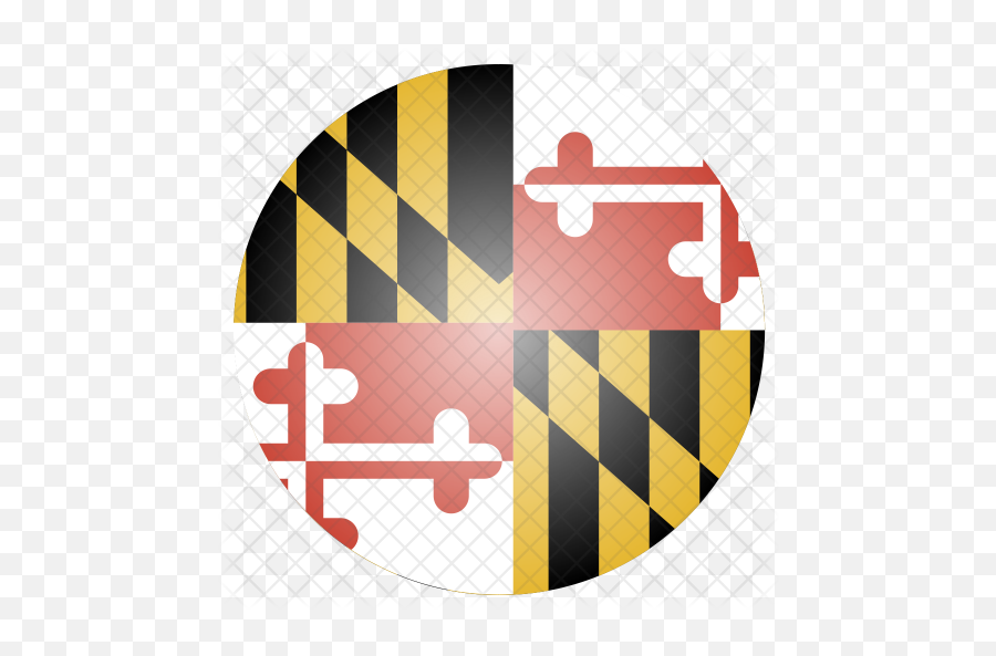 Maryland Flag Icon Of Flat Style - Draw A Maryland Flag Png,Maryland Flag Png