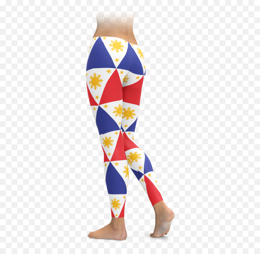 Filipino Flag Geoemtric Leggings - Brazilian Flag Leggings Png,Filipino Flag Png
