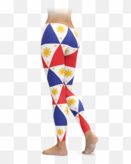 Filipino Flag Geoemtric Leggings - Brazilian Flag Leggings Png,Filipino Flag Png