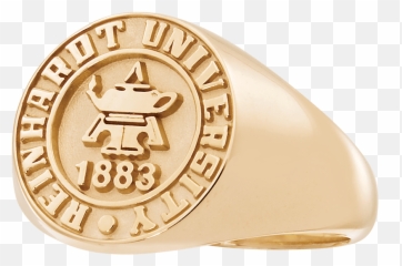 Reinhardt University Womens Signet Ring - Solid png