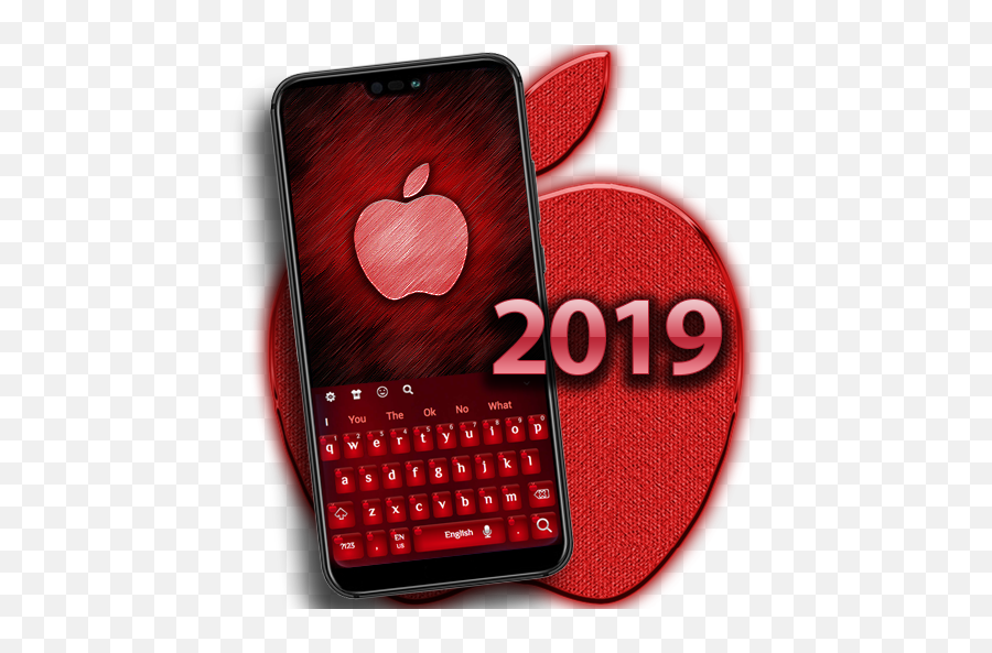 Red Glow Apple Keyboard Google Play - Office Equipment Png,Red Glow Transparent
