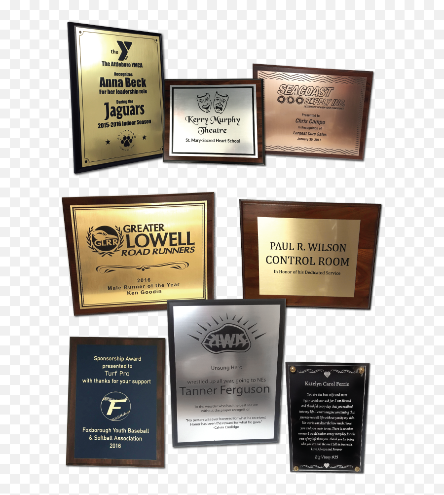 Custom Engraved Plaques Medals U0026 Recognition Awards - Laser Engraved Awards Png,Plaque Png