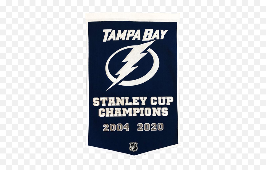 Tampa Bay Lightning Stanley Cup Championship Dynasty Banner - With Hanging Rod Tampa Bay Lightning New Png,Stanley Cup Logo