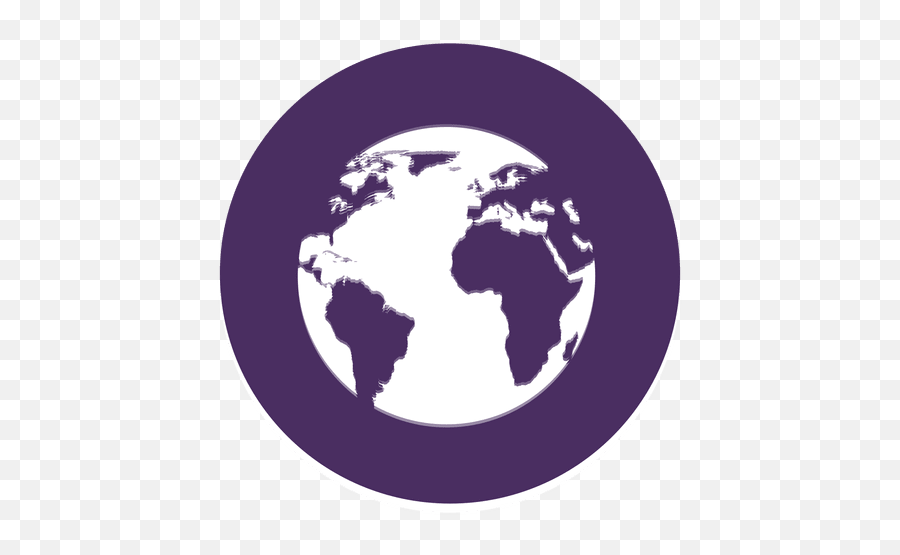 Earth Round Icon - World Map With Australia Highlighted Png,Globe Icon Transparent