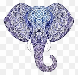 Blue Magic Kratom Temecula Hundreds Premium - Elephant Head Zentangle Elephant Png,Elephant Head Png