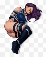 Psylocke Xmen Fanart Peril Gagged Tied - Fictional Character Png,Psylocke Png