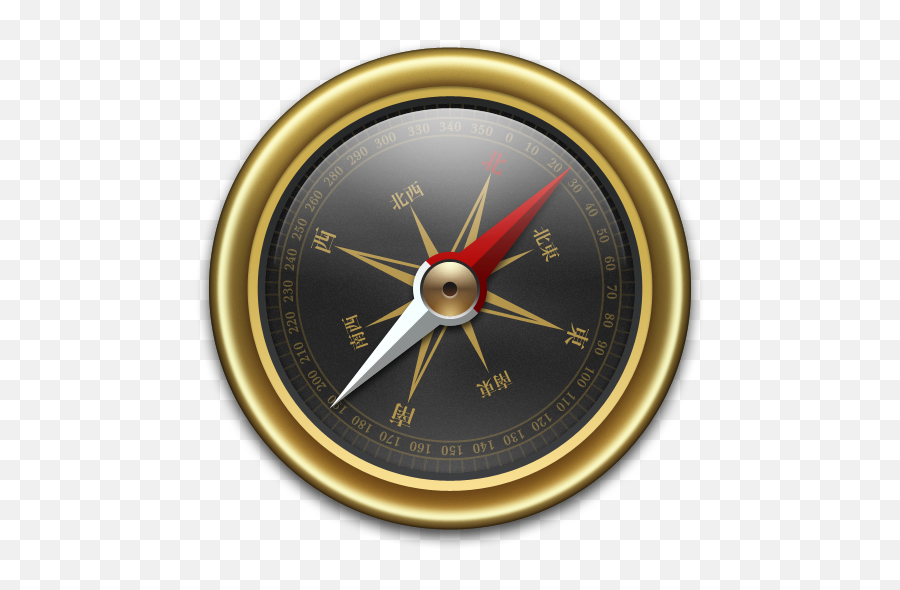 Compass Gold Black Icon - Solid Png,Black And Gold Icon