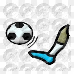 Kick Picture For Classroom Therapy Use - Great Clipart For Soccer png