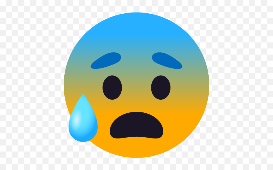 Emoji Anxious Crying Face Wprock - Emoji De Ansioso Png,Worried Icon