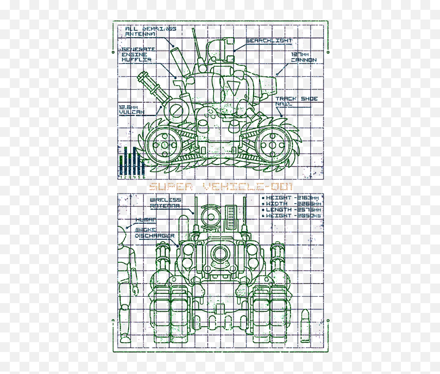 Metal Slug T - Shirt Metal Slug Tank Plans Png,Metal Slug Icon