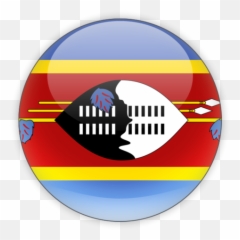 Round Icon Illustration Of Flag Swaz 222923 - PNG Eswatini