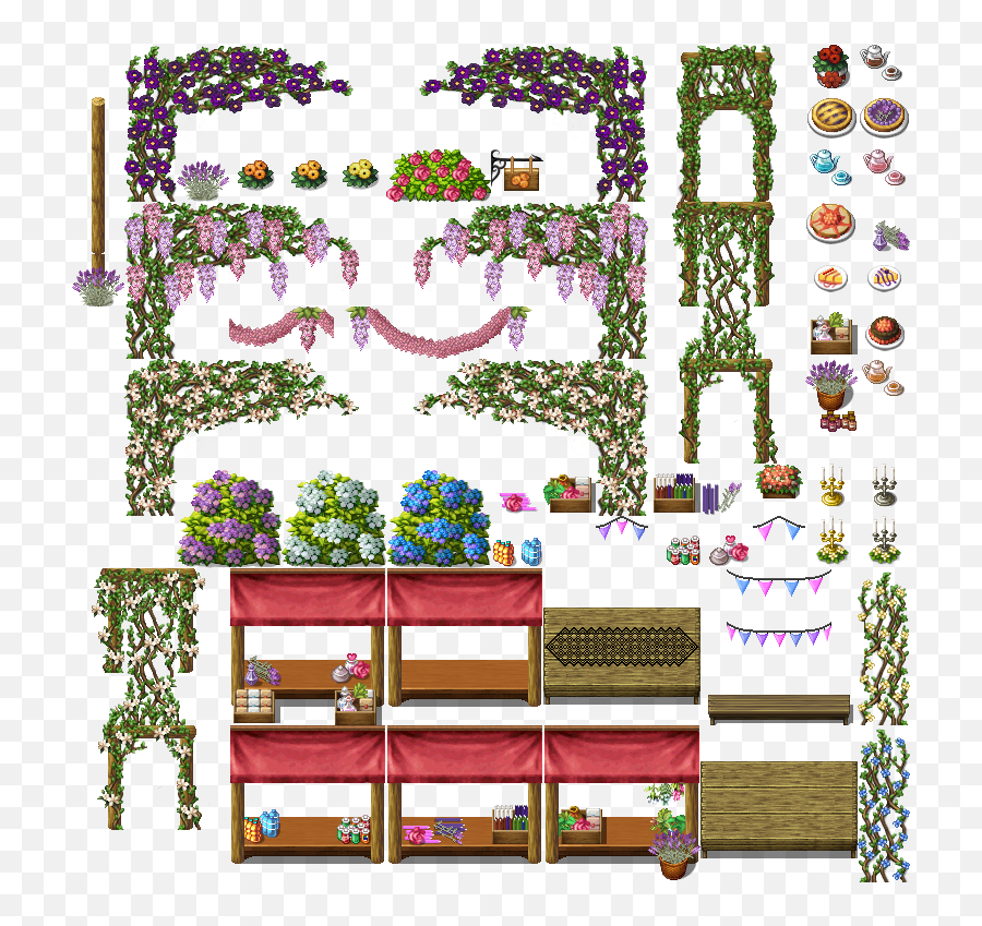 Crescent Wing Studio Presents Mv Tiles Hair Generator Parts - Rpg Maker Mv Girder Tileset Png,Yanfly Icon Generator