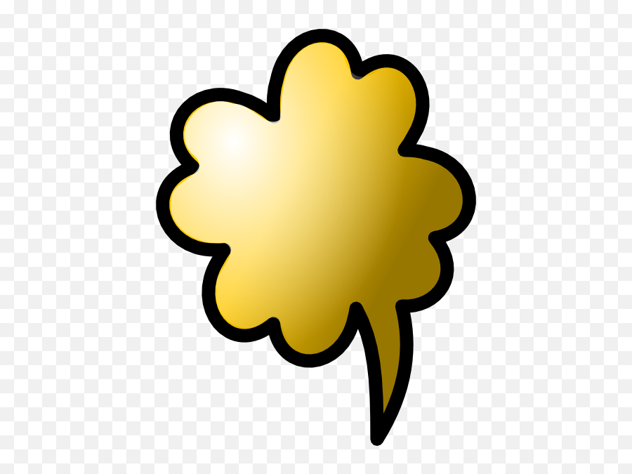 Talking Cloud Icon Clip Art - Gold Transparent Background Message Bubble Png,Cloud Icon Vector