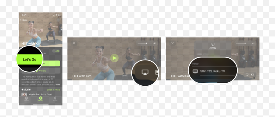 How To Airplay Apple Fitness Plus Workouts Your Tv Imore - Language Png,Show Airplay Icon On Mac