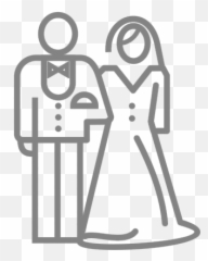 The Suit Gallery Penguin Hire Dudley - Bride And Groom Icon Transparent png